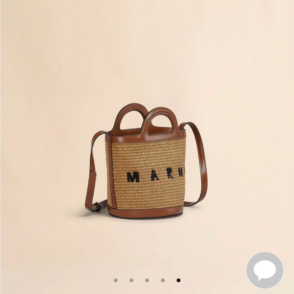 Marni small topicalia bucket bag with tags